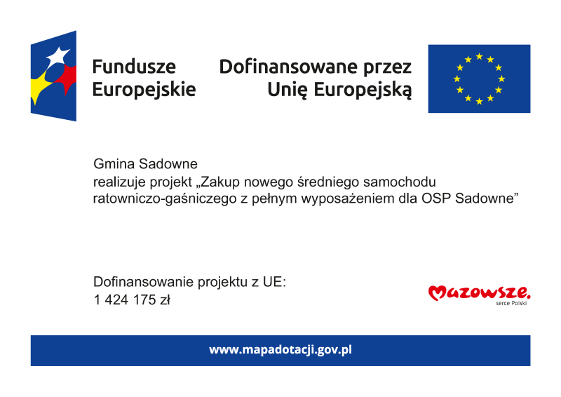 FE plakat A3 programy regionalne -mazowsze OSP Sadowne