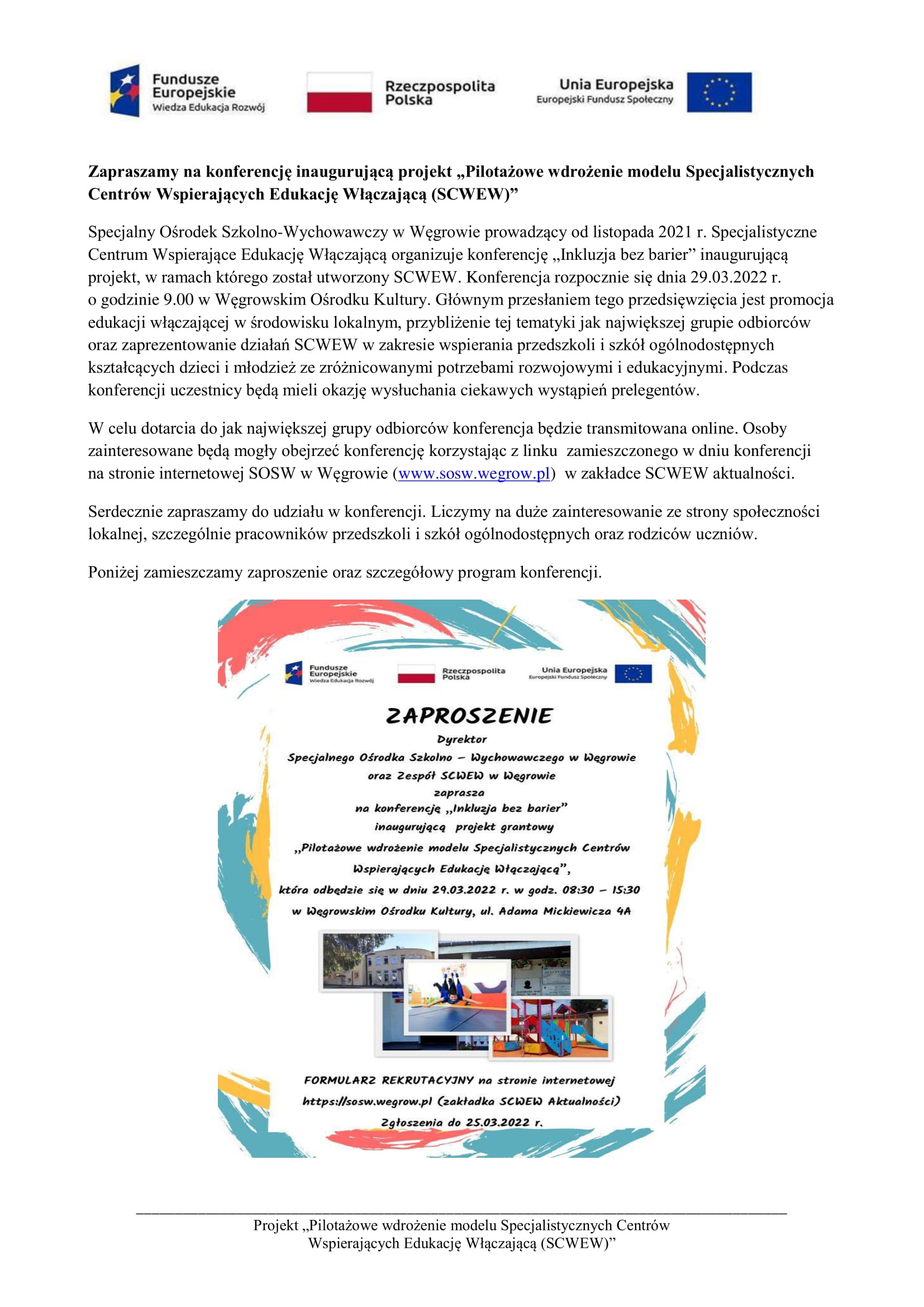 Zaproszenie na konferencję wraz z programem-1
