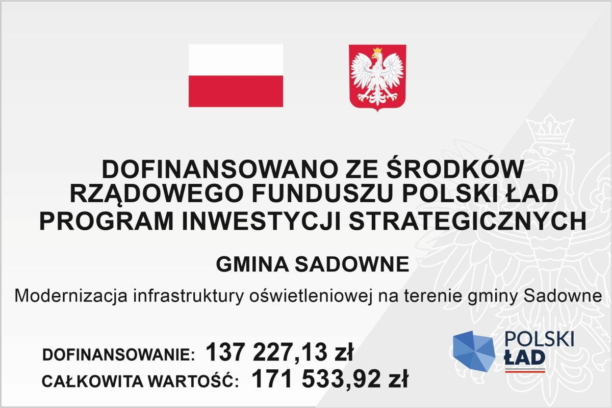 modernizacja oświetlenia na terenie gminy Sadownec2