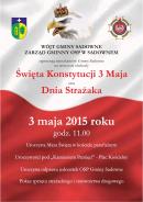 Zaproszenie na obchody Święta Konstytucji 3 Maja